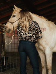 Ranch Girls  Polar Fleece Zipper ́Lainy ́Leopard