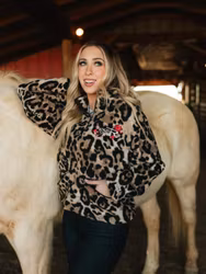 Ranch Girls  Polar Fleece Zipper ́Lainy ́Leopard