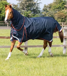 Premier Equine Buster 150g Turnout Rug with Classic Neck Cover Navy