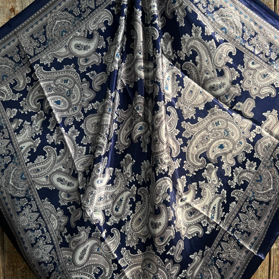 Paisley Wild Rag Classic Blue Paisley