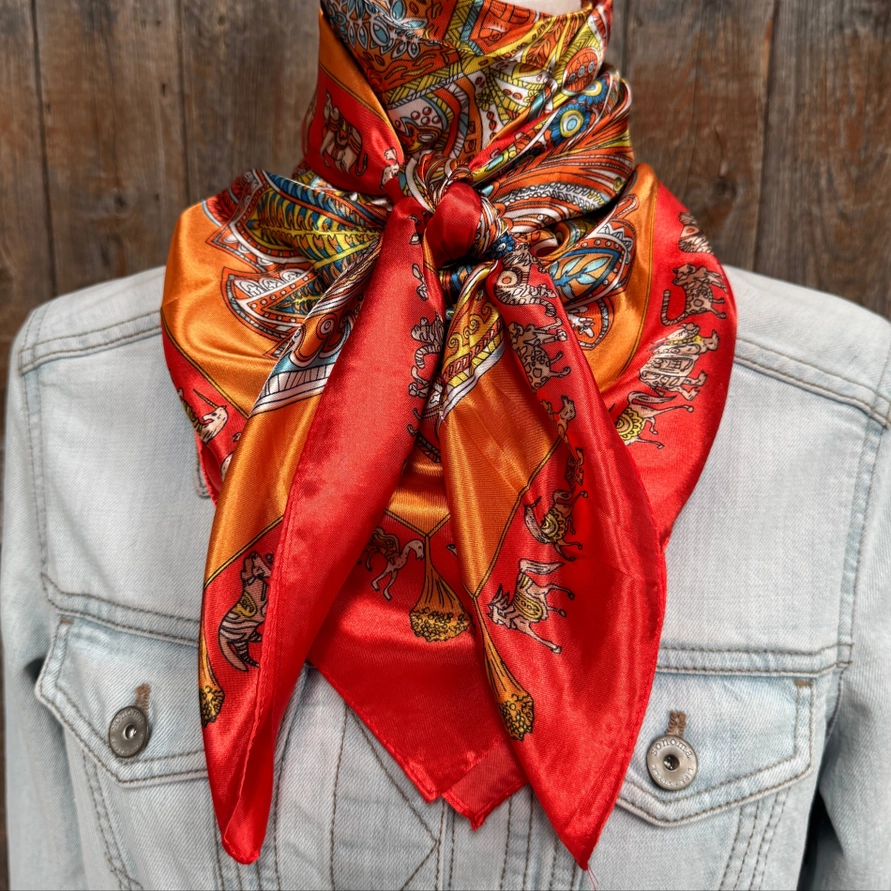 Wild Rag Paisley Safari Red/Orange