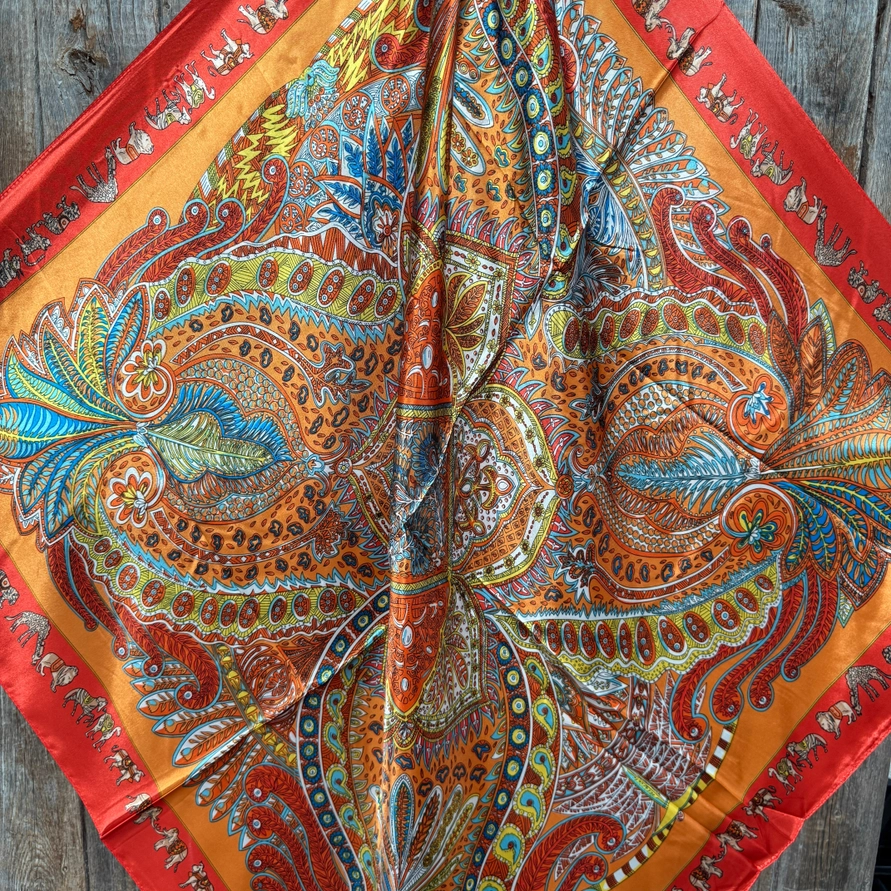 Wild Rag Paisley Safari Red/Orange