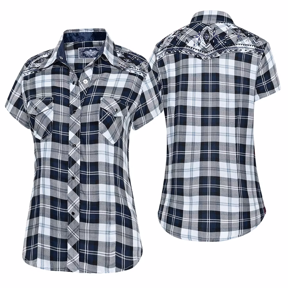 Stars & Stripes Westernblouse Pasadena Short Blue