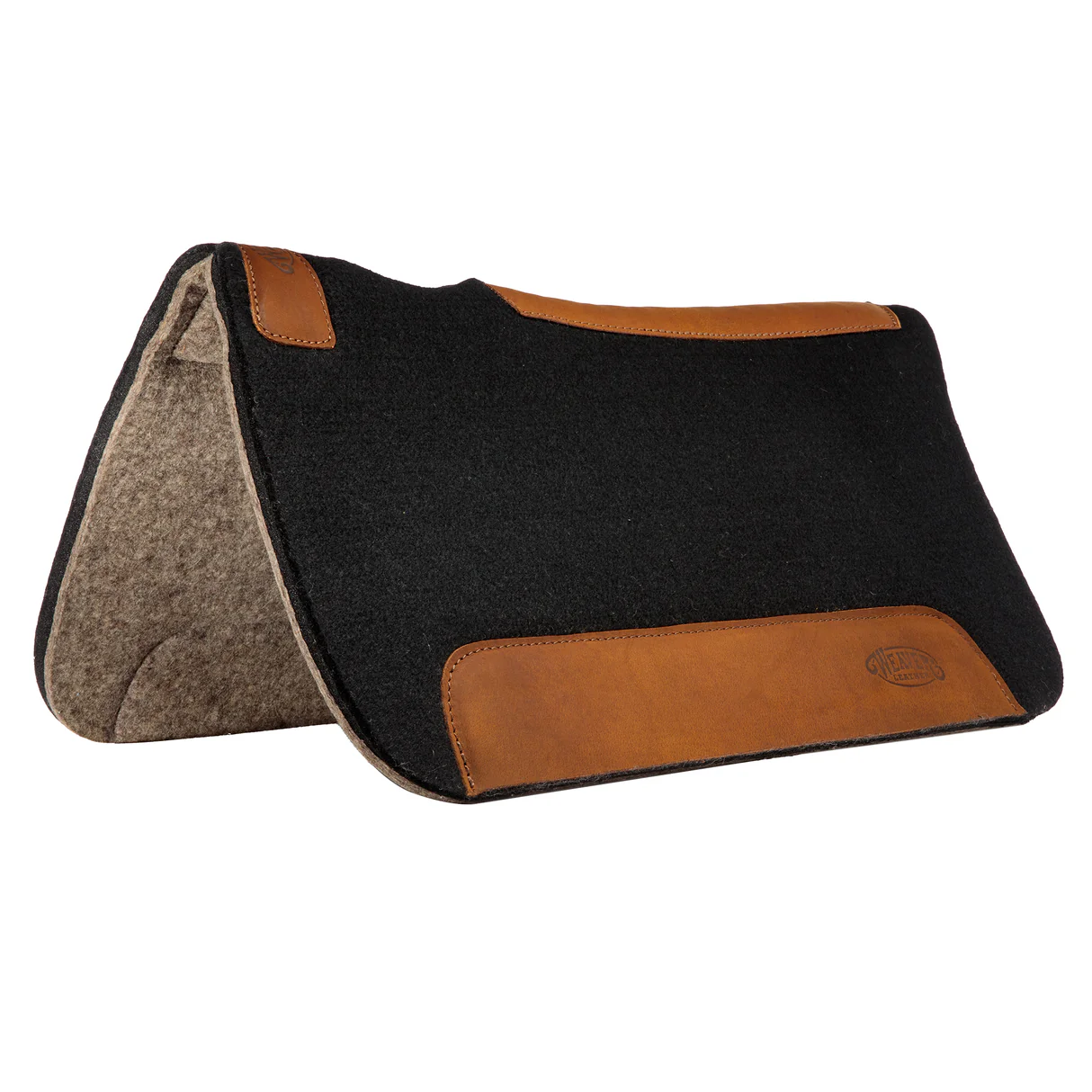 Weaver Contoured Pony Pad 100 % Wool Black