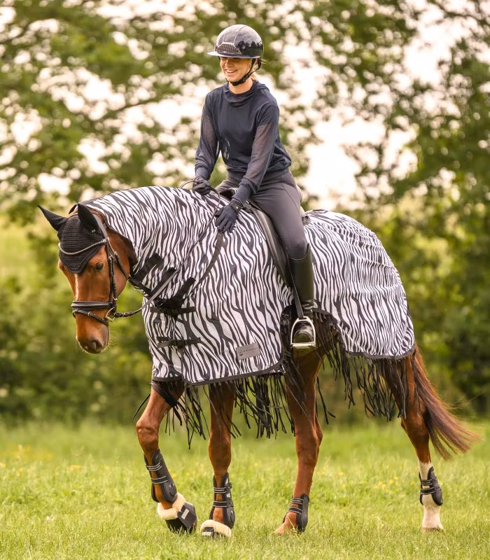 Waldhausen Zebra Fly Exercise Sheet With Fringes