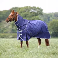 Shires Highlander 0g Täcke & Hals Set Navy