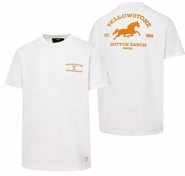 T-Shirt Yellowstone Horse 100% Cotton