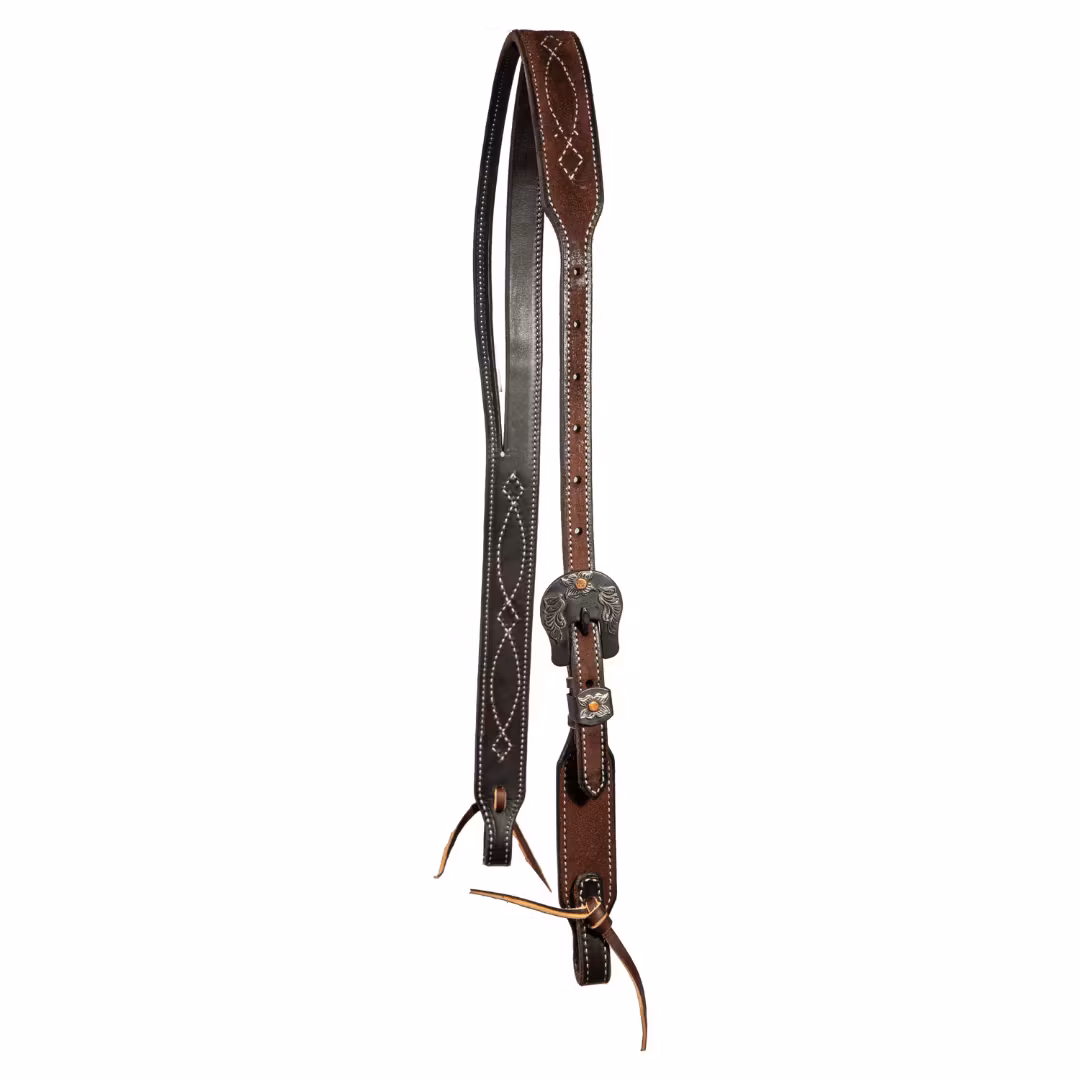 Professional´s Choice Tapered Gunslinger Slit-Ear Headstall Chocolate/Roughout
