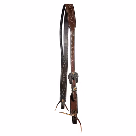 Professional´s Choice Tapered Gunslinger Slit-Ear Headstall Chocolate/Roughout