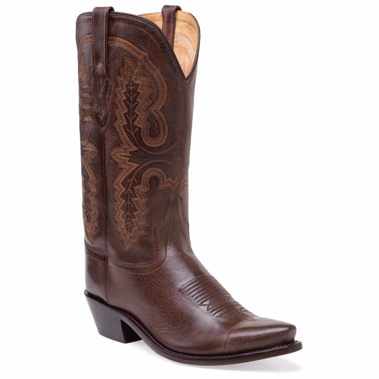 Old West Cowboy Boot Hampton Brown Canyon 100% leather