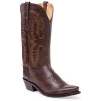 Old West Cowboy Boot Hampton Brown Canyon 100% leather