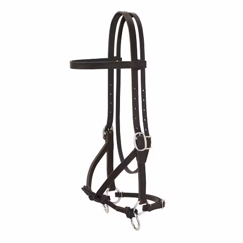Weaver Justin Dunn Bitless Bridle Black