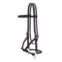Weaver Justin Dunn Bitless Bridle Black