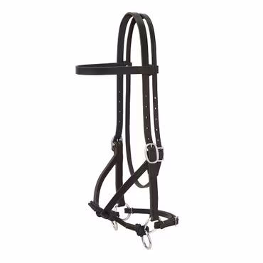 Weaver Justin Dunn Bitless Bridle Black