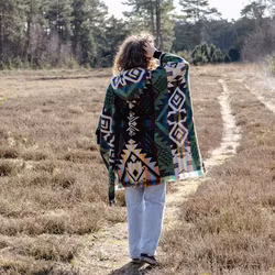 EcuaFina Poncho Waorani Grön