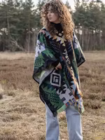 EcuaFina Poncho Waorani Grön