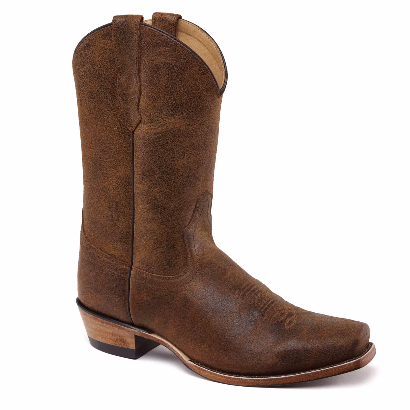 Old West Kansas City Cowboyboots Yellow Brown Vintage Crackle