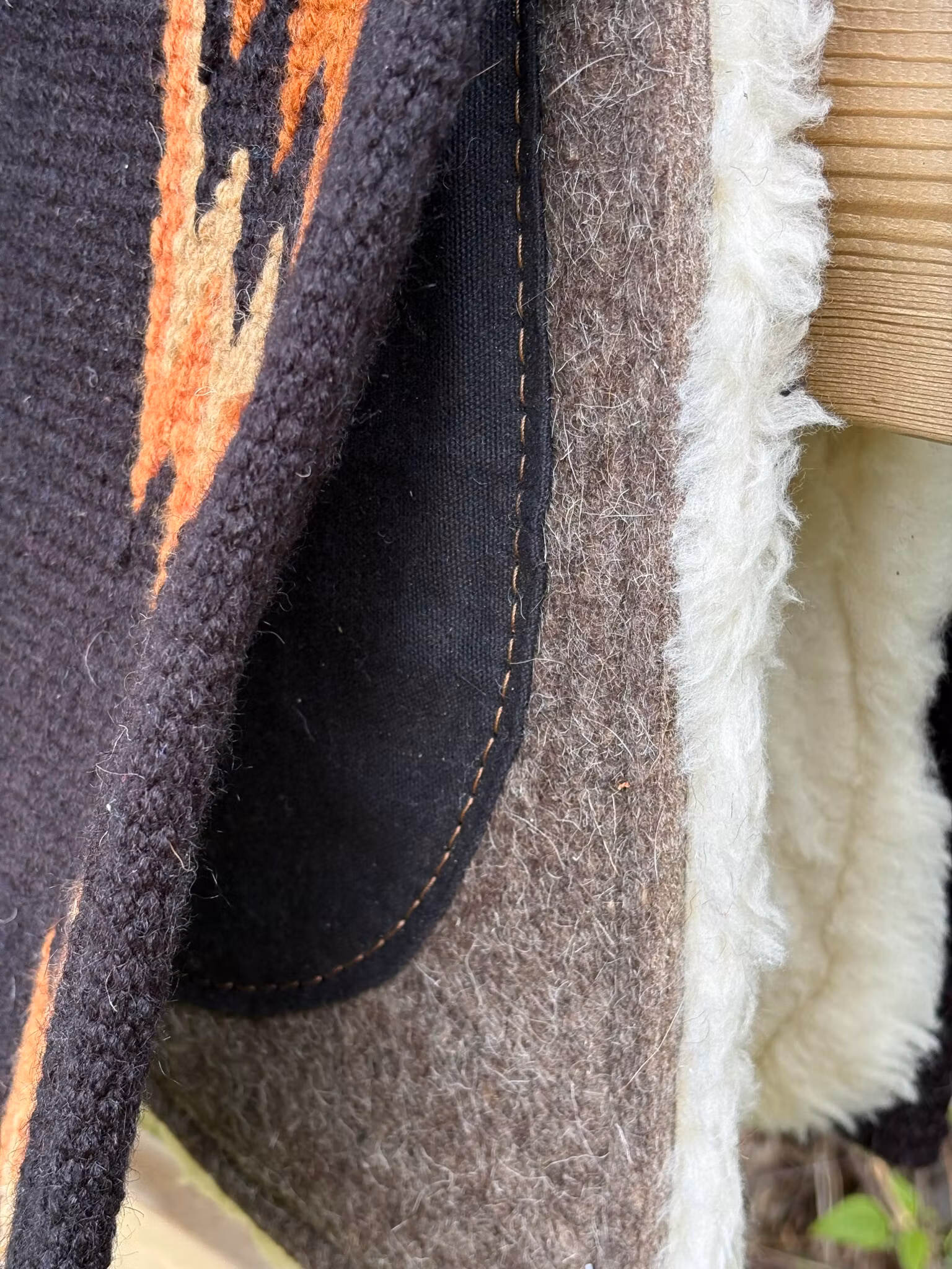SattelMax Correction Swappie Pad Standard Fleece Soft Padding Black/Tan