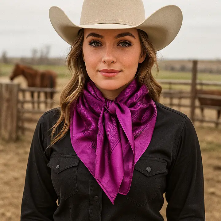 Wild Rag / Scarf Jaquard Purple