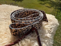 Weaver Patterned Tie Strap Leopard