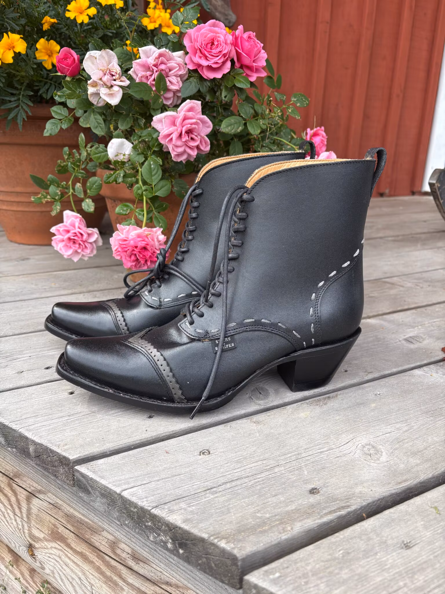 Stars & Stripes Westernboots Ashley Black