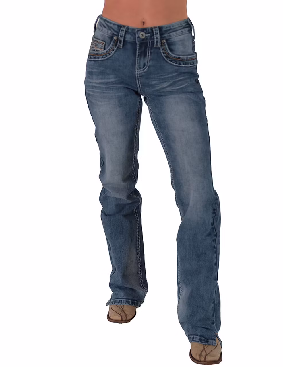 Cowgirl Tuff Co DFMI Faded Medium Wash