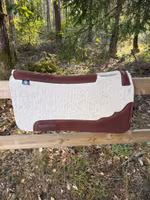 Synergy Contoured Steam Pressed 100% Merino Wool Felt Performance Saddle Pad - Natural
