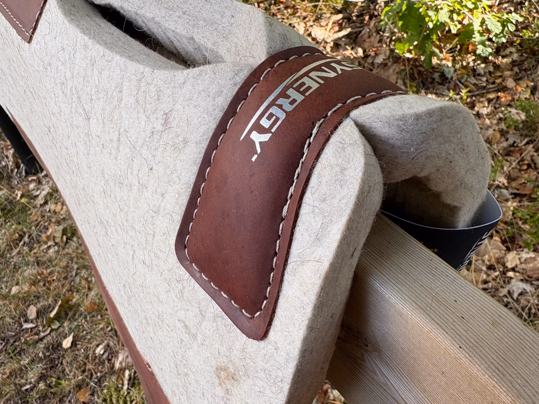Synergy Contoured Steam Pressed 100% Merino Wool Felt Performance Saddle Pad - Natural