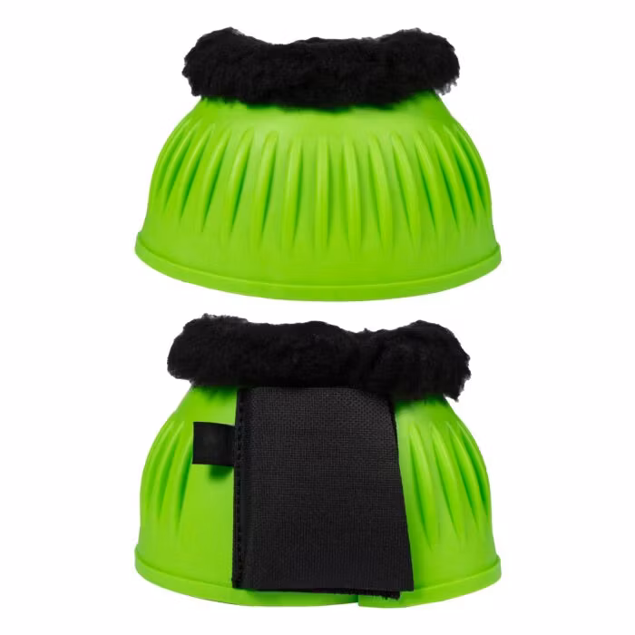 HKM Gummiboots Atlanta Neongön Med Päls