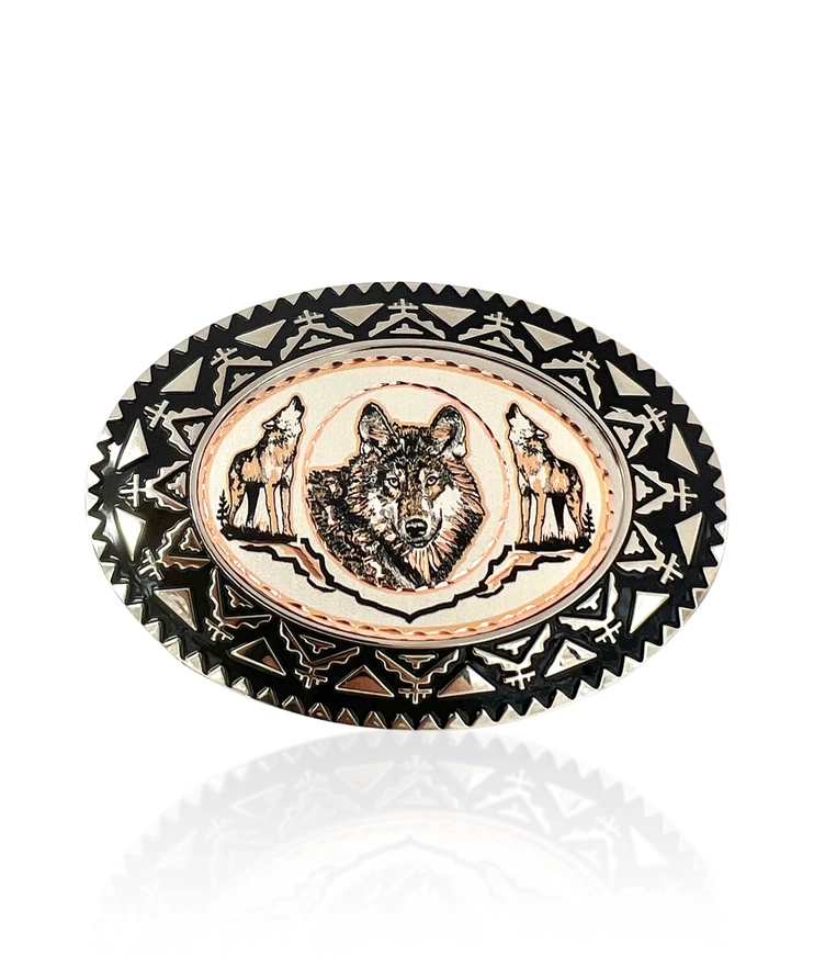Copper Arts Bracelets Wolf Western