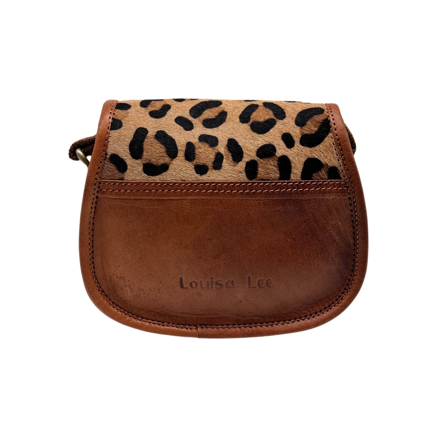 Louisa Lee Shoulderbag Cayenne With Leopard