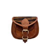 Louisa Lee Shoulderbag Cayenne With Zebra