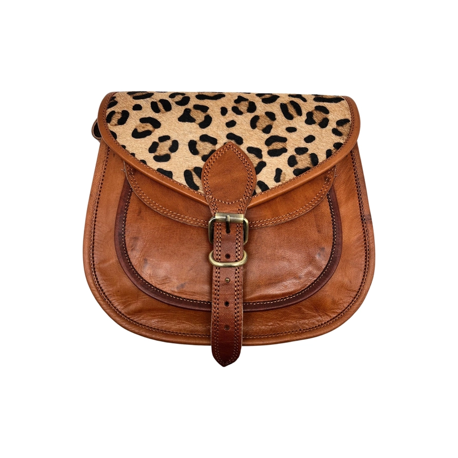 Louisa Lee Kali Shoulderbag  With Leopardfinish