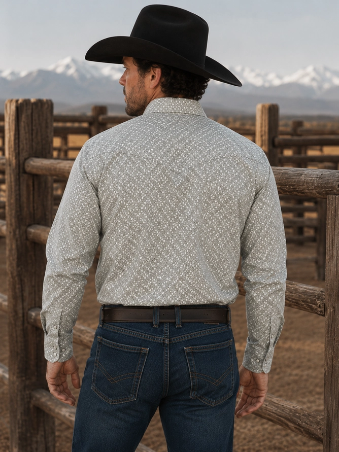 Montana Cotton Western Shirt with Snap Buttons
