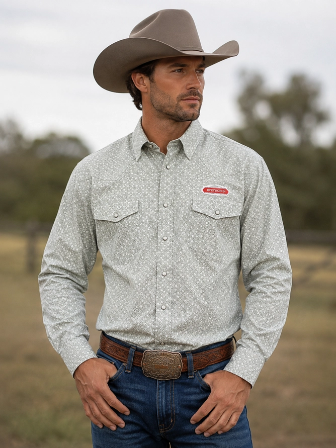 Montana Cotton Western Shirt with Snap Buttons