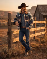 Montana Men's Sherpa Jacket  Southwest Style