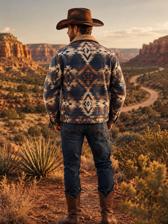 Montana Men's Sherpa Jacket  Southwest Style