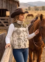 Montana Quilted Western Vest For Women