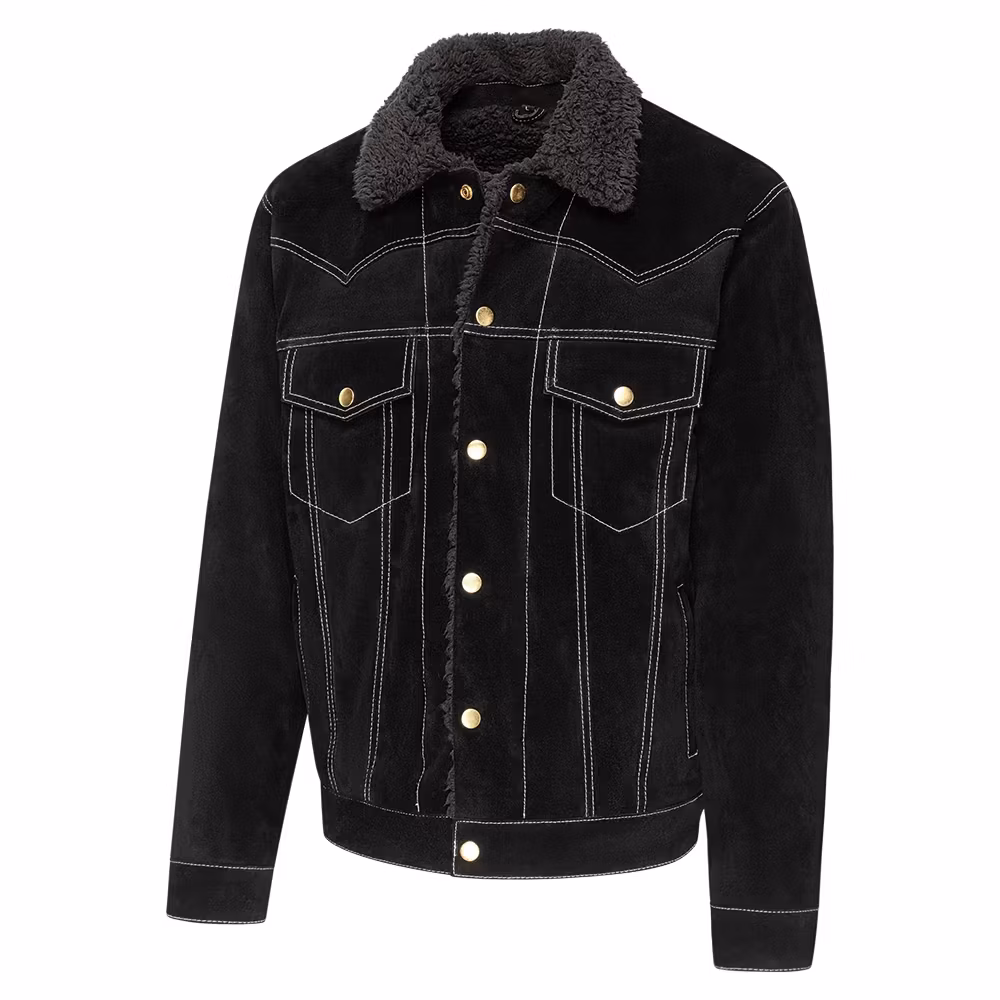 Stars & Stripes Jacket Hunter Black 100% Leather