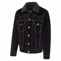 Stars & Stripes Jacket Hunter Black 100% Leather