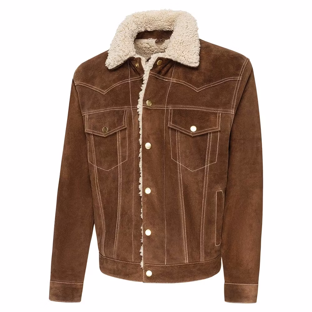 Stars & Stripes Jacket Decker Brown 100% leather
