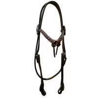 Raw Tack Futurity Knot and Dots Browband Headstall