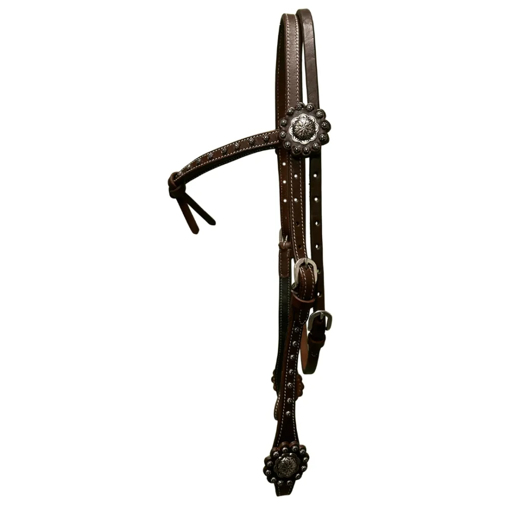 Raw Tack Futurity Knot and Dots Browband Headstall