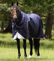 Premier Equine Akoni 0g Turnout Rug with Classic Neck Cover Navy