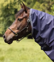 Premier Equine Akoni 0g Turnout Rug with Classic Neck Cover Navy