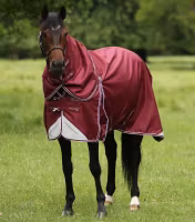 Premier Equine Akoni 0g Turnout Rug with Classic Neck Cover Wine