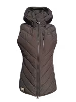 Ranch Girls Hooded Hybrid Vest Ava Mustang Brown