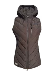 Ranch Girls Hooded Hybrid Vest Ava Mustang Brown