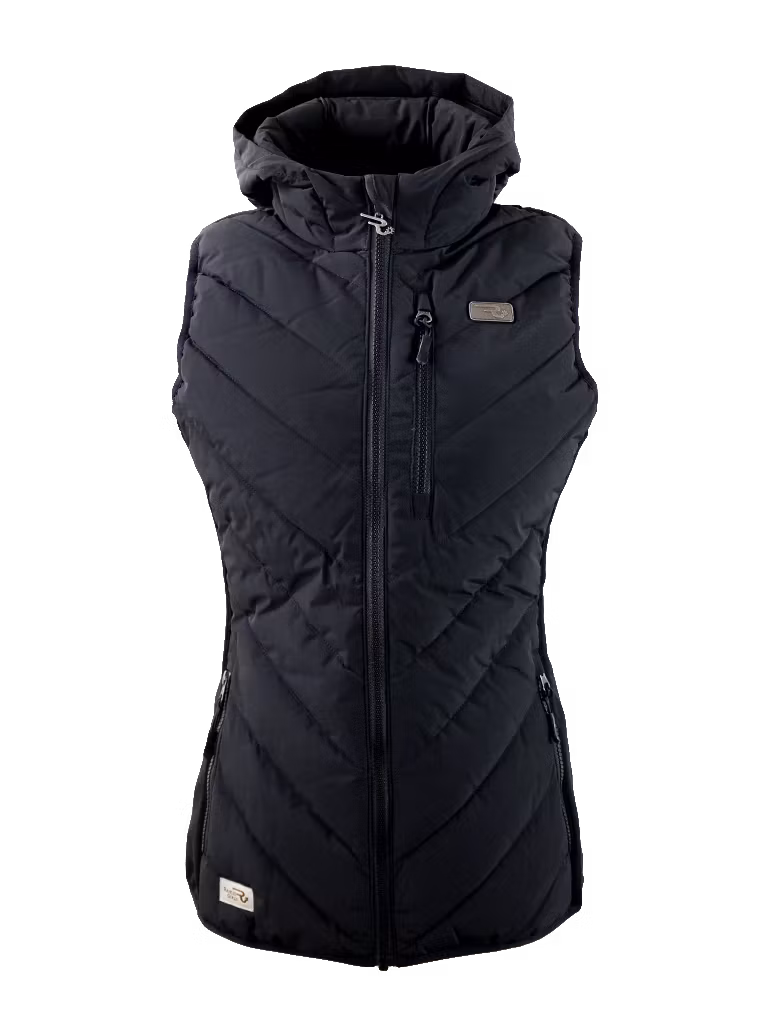 Ranch Girls Hooded Hybrid Vest Ava Black