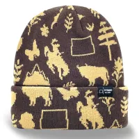 Wyoming State Icon Knitted Beanie